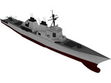DDG-51 Arleigh Burke Class Destroyer 3D Model