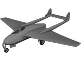 De Havilland D.H. 100 Mk.50 Vampire 3D Model preview