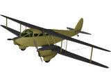 de Havilland D.H.89 Dragon Rapide 3D Model preview