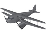 de Havilland D.H.89A Dragon Rapide 3D Model preview