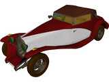 Delage D.8 SS (1931) 3D Model preview