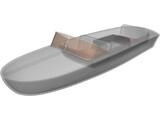 Delfin Fiber-Glass Boat 3D Model