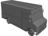 Delivery Van 3D Model preview