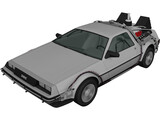 DeLorean DMC-12 BTTF II (1981) 3D Model preview