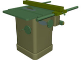 Delta Unisaw Table Saw 3D Model preview