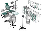 Dental Cabinet 3D Model