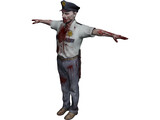 Derrick Zombie 3D Model preview