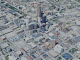 Des Moines City, IA, USA (2024) 3D Model preview