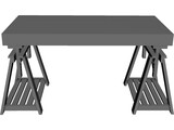 Desk IKEA 3D Model preview