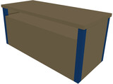 Desk School 3D Model