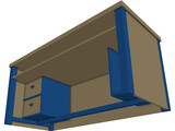 Desk School 3D Model
