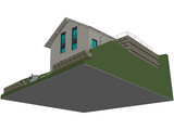 Detached House 3D Model