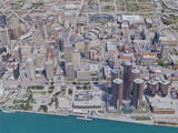 Detroit City, MI, USA (2019) 3D Model preview