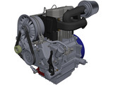 Deutz F2L511 Engine 3D Model preview