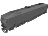 Diesel Locomotive TEP70 3D Model preview