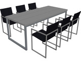 Dining Set 3D Model preview