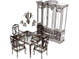 Dining Set 3D Model