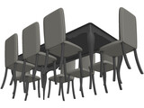Dining Table 3D Model