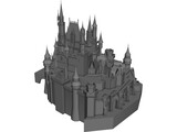 Disney Castle 3D Model preview