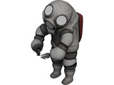 Diving Suit 3D Model preview