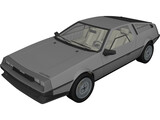 DMC DeLorean (1980) 3D Model preview