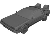 DMC DeLorean (1980) 3D Model preview
