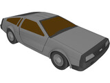 DMC DeLorean (1980) 3D Model