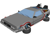DMC Delorean X 3D Model preview