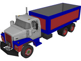 Dodge 900 6x4 Dumper Truck 3D Model preview