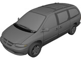 Dodge Caravan (1996) 3D Model preview