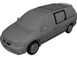 Dodge Caravan (1999) 3D Model preview