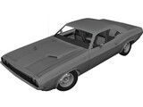 Dodge Challenger RT (1970) 3D Model preview