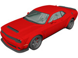 Dodge Challenger SRT Demon (2018) 3D Model preview