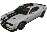 Dodge Challenger SRT Hellcat (2018) 3D Model preview