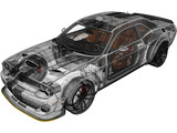 Dodge Challenger SRT Hellcat (2018) 3D Model