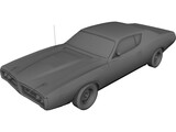 Dodge Charger 440 Magnum (1973) 3D Model preview