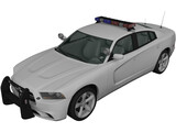 Dodge Charger Police (2011) 3D Model preview