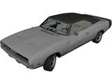 Dodge Charger R-T (1969) 3D Model preview