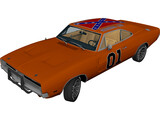 Dodge Charger R-T General Lee (1969) 3D Model preview