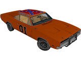 Dodge Charger R-T General Lee (1969) 3D Model