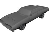 Dodge Charger RT (1968) 3D Model preview