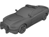 Dodge Charger SRT-8 2012 Police 3D Model preview
