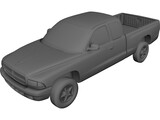 Dodge Dakota Extended Cab (1997) 3D Model preview