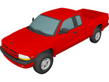 Dodge Dakota Sport (1999) 3D Model preview