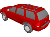 Dodge Durango (1998) 3D Model preview
