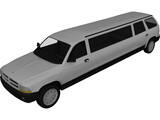 Dodge Durango Limo 3D Model preview