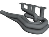 Dodge header driver side 3D Model preview