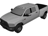 Dodge Ram 3500 Heavy Duty Mega Cab (2009) 3D Model preview
