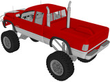 Dodge Ram Club Cab 4x4 3D Model