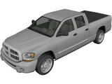 Dodge Ram Crew Cab 1500 (2007) 3D Model preview